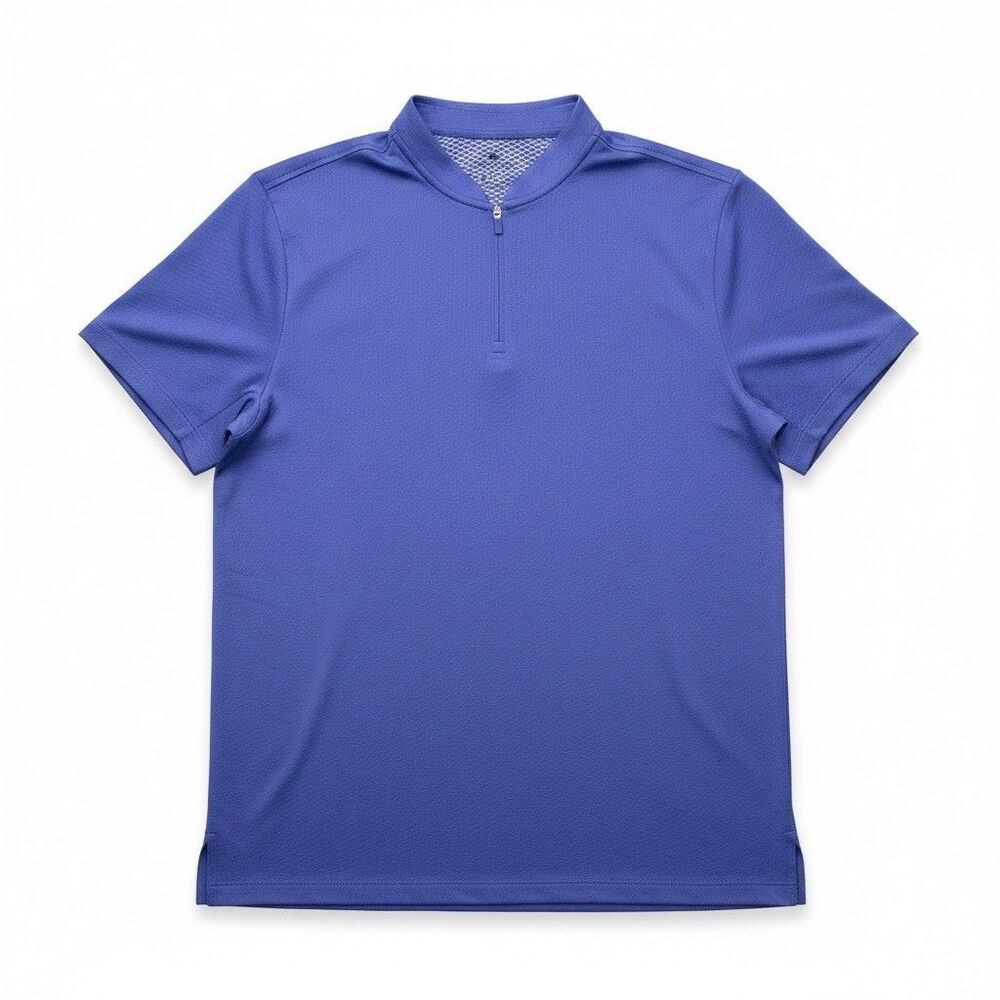 Nike Golf Women's Textured Purple Dry Fit Quarter Zip Short Sleeve Size XXL